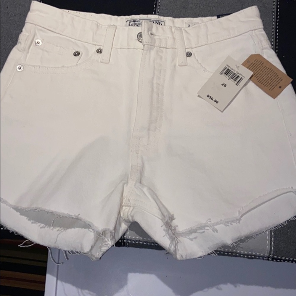 White lucky shorts